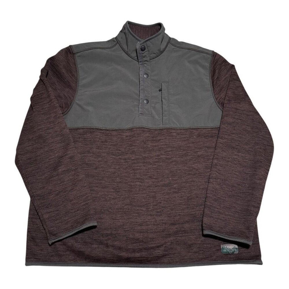 G.H. Bass & Co Explorer 1/4 Snap Polyester‎ Pullover Jacket Adult Large